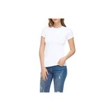 Tutku Elit Kadın Elastan Yarım Kol T-Shirt, Beyaz, S Beden, 3 Adet Set