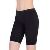 Tutku Elit Kadın Siyah Modal Elastan Likralı Kısa Tayt, 2XL
