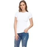 Tutku Elit Kadın Yarım Kol T-Shirt Esnek Kumaş Nefes Alabilir Özellikte - XL - Beyaz
