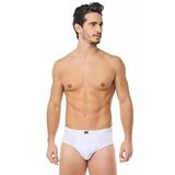 Tutku Erkek %100 Pamuklu Penye Slip Külot Beyaz 0109 - 6 Adet Beyaz 2Xl