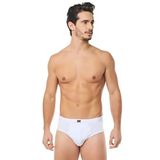 Tutku Erkek %100 Pamuklu Penye Slip Külot Beyaz 0109 - 6 Adet Beyaz S