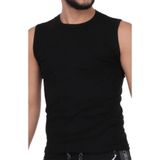 Tutku Erkek 108 Ribana Spor Fanila Atlet, Siyah, M