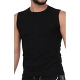 Tutku Erkek 108 Ribana Spor Fanila Atlet, Siyah, S
