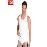 Tutku Erkek 10'lu Paket%100 Pamuk Klasik Slip Külot, Beyaz, M Beden