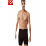 Tutku Erkek 10'lu Paket%100 Pamuk Ribana Paçalı Külot, Siyah, 2XL