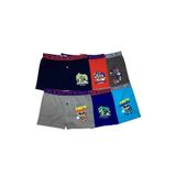 Tutku Erkek 12'li Çocuk Slip Boxer, Çok Renkli, 4-6 Yaş