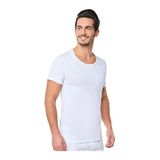 Tutku Erkek 2'li Penye Bisiklet Yaka Fanila Mnt İç Giyim, Beyaz, L