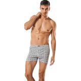 Tutku Erkek 3'lü Paket Desenli Penye Boxer, Çok Renkli, S