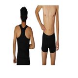 Tutku Erkek 3'lü Paket Sporcu Atlet Boxer Takım, Siyah, XL
