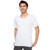 Tutku Erkek 3'lü Paket%100 Pamuk Bisiklet Yaka T-Shirt, Beyaz
