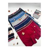 Tutku Erkek 400 Likralı Elastan Spor Pamuk Boxer 5 Adet, Siyah-Bordo-Gri-Lacivert-Mavi, XL