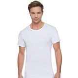 Tutku Erkek 4'lü%100 Pamuklu Bisiklet Yaka Kısa Kol Atlet, Beyaz, 4XL