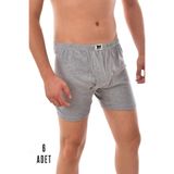 Tutku Erkek 6 Adet Tutku Paçalı Boxer 0111, Gri, 4