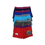 Tutku Erkek 6'lı Çocuk Düğmeli Penye Boxer, Çok Renkli, 6-7 Yaş
