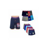 Tutku Erkek 8Li Likralı Çocuk Baskılı Karışık Renk Boxer, Siyah, 9-12 Yaş