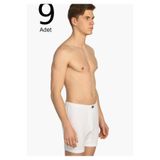 Tutku Erkek 9'Lu Paket Ribana Paçalı Külot Elf568Tccm9 Yeni Sezon, Beyaz, 2XL