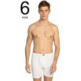 Tutku Erkek Beyaz 6lı Paket Penye Paçalı Külot
