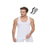 Tutku Erkek Beyaz Atlet 6'lı Paket, 3 Adet Siyah Beyaz Gri Çorap, 2XL