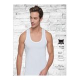 Tutku Erkek Beyaz Penye Atlet (12 Adet) - XL