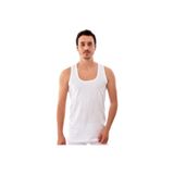 Tutku Erkek Beyaz Penye Atlet, 6'lı Set, 2 Beden