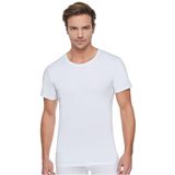 Tutku Erkek Beyaz Ribana (esnek) Bisiklet Yaka Yarım Kollu Atlet 6'lı Paket (model No-0104) 3XL