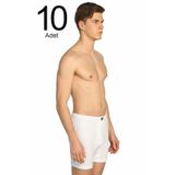 Tutku Erkek Beyaz Ribana Paçalı Külot, 10'lu Paket, 3XL Beden
