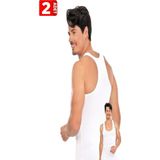 Tutku Erkek Beyaz Sporcu Rambo Atlet 2'Li Paket %100 Pamuk