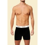 Tutku Erkek Boxer, 3'lü Paket, Elastan Spor, Siyah, M Beden