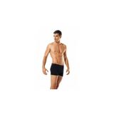 Tutku Erkek Boxer, 4'lü Likralı Kombin, Siyah-Gri, S Beden