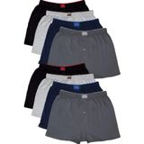 Tutku Erkek Boxer 4'lü Paket Siyah-Füme-Lacivert-Gri Asorti 4GENTTKPBXR