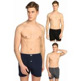 Tutku Erkek Boxer, 5 Adet, Karışık Renk (Siyah, Lacivert, Füme), 3XL Beden