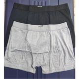 Tutku Erkek Boxer 6'lı Paket 3 Siyah + 3 Gri Elastan Likralı Abani Classic Konfor - M