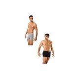 Tutku Erkek Boxer 6'lı Paket 3 Siyah 3 Gri Elastan Likralı Desensiz Konforlu İç Giyim - XL