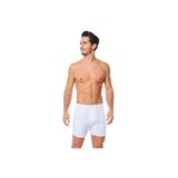 Tutku Erkek Boxer, Beyaz,%100 Pamuk Penye Paçalı, 2XL Beden, 6 Adet
