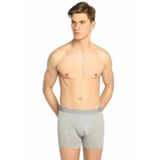 Tutku Erkek Boxer, Elastan Likralı, Gri, L Beden, 6'lı Paket