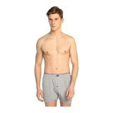 Tutku Erkek Boxer, Penye, Düğmeli, Düz, Gri, L Beden, 6'lı Paket