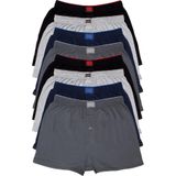 Tutku Erkek Boxer, Penye Havlu Bel, Karışık Renk, XL, 8'li Set