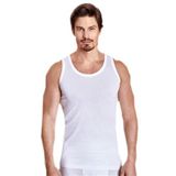 Tutku Erkek Çamaşır Sepeti 42-6'lı Paket%100 Pamuk Askılı Penye Kumaş Klasik Atlet, Beyaz, XL