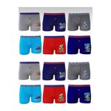 Tutku Erkek Çocuk 12"Li Karışık Desenli Elestan Pamuklu Boxer 0253, Asorti, 7-8 Yaş