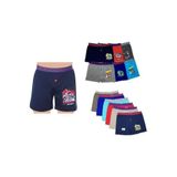 Tutku Erkek Çocuk 3'lü Paket Elastan Pamuk Baskılı Boxer, Çok Renkli, 7-8 Yaş