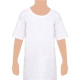 Tutku Erkek Çocuk Beyaz 6'Lı Paket %100 Pamuk Bisiklet (Açık) Yaka Fanila