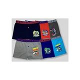 Tutku Erkek Çocuk Beyaz 6'lı Paket Pamuklu Penye Boxer - Çok Renkli - 3 Yaş