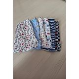 Tutku Erkek Çocuk Beyaz Empirme Desenli Boxer 6'lı Dokuma Kumaşla Rahat Kullanım - 7 - 9 Yaş