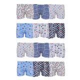Tutku Erkek Çocuk Boxer, 12'li Set, Renkli Desenli Baskılı, Pamuklu, 9-10 Yaş