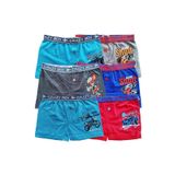 Tutku Erkek Çocuk Boxer, Baskılı, Pamuklu Elastan, Düğmeli, 6'lı Paket, Mavi, 3-4 Yaş