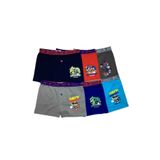 Tutku Erkek Çocuk Boxer, Elastan Baskılı, 3'lü Paket, Kombin, Beden 5