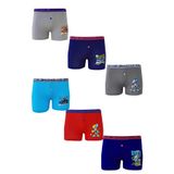 Tutku Erkek Çocuk Boxer, Karışık Desenli, 6'lı Paçalı, 3-4 Yaş