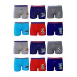 Tutku Erkek Çocuk Boxer, Renkli Baskılı, 12'li Set, 9-10 Yaş