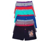 Tutku Erkek Çocuk Boxer Üçlü Paket, Siyah-Gri-Lacivert-Kırmızı-Mavi, 3-5