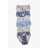 Tutku Erkek Çocuk Desenli Slip Külot, 6'lı Set, Çok Renkli, 3-4 Yaş